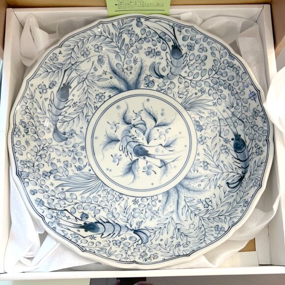 Japanese Hand Crafted & Painted 15.5" Diameter Porcelain Plate! - Picture 3 of 10